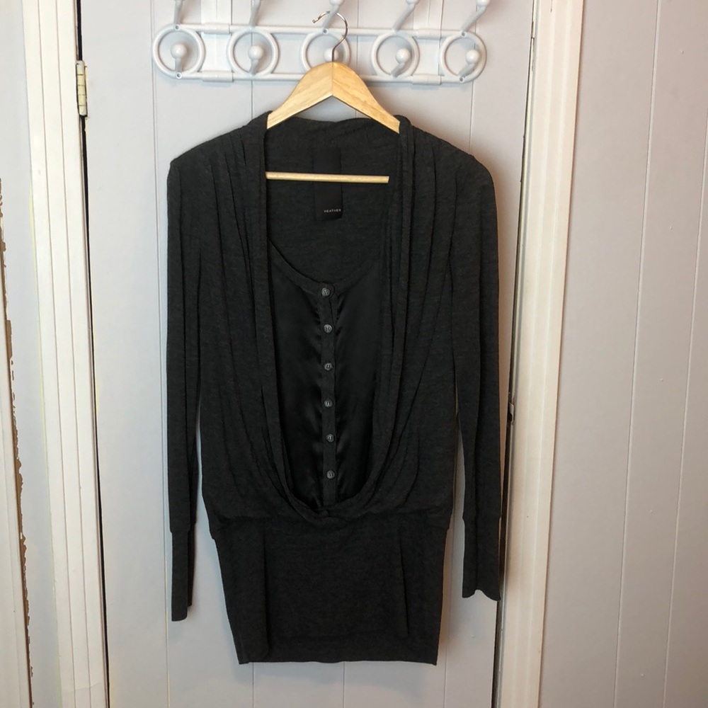 Grey Top Business Casual by Heather